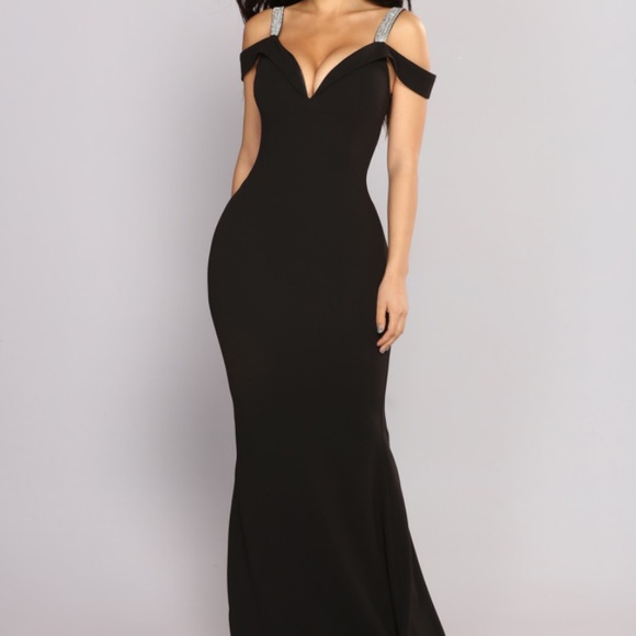 Fashion Nova Dresses & Skirts - So Gorgeous Rhinestone Dress ***NEVER WORN***